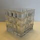 Glass cubic jar