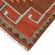 Turkish Handwoven Vintage Herki Kilim 90 cm x 318 cm