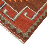 Turkish Handwoven Vintage Herki Kilim 90 cm x 318 cm