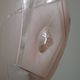 French Art Deco Stamped 1053 Pink Glass Plafonnier Hanging Light Pink Ropes