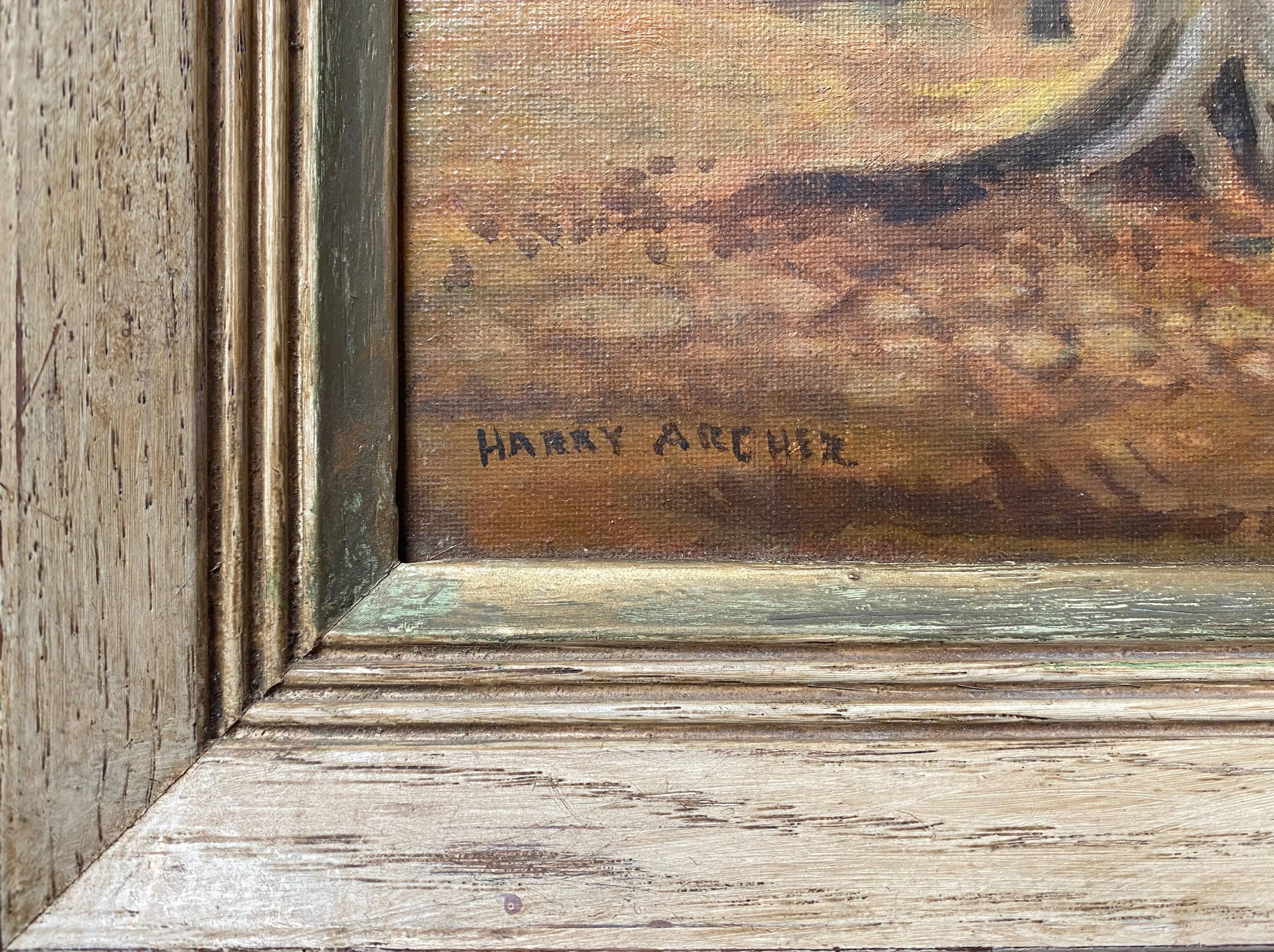 Painting HST/P circa 1950 "Autumn Landscape" by Harry Archer (Washington)