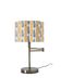 Recycled vintage lamp — with a swivel arm, fluted floral shade
