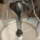 Chrome-plated metal lamp circa 1970