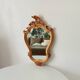 Vintage rococo mirror in gilded resin
