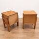 Pair of wooden bedside tables from the 1960s