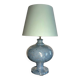 Lampe céramique bleu irisée années 80