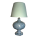 Lampe céramique bleu irisée années 80