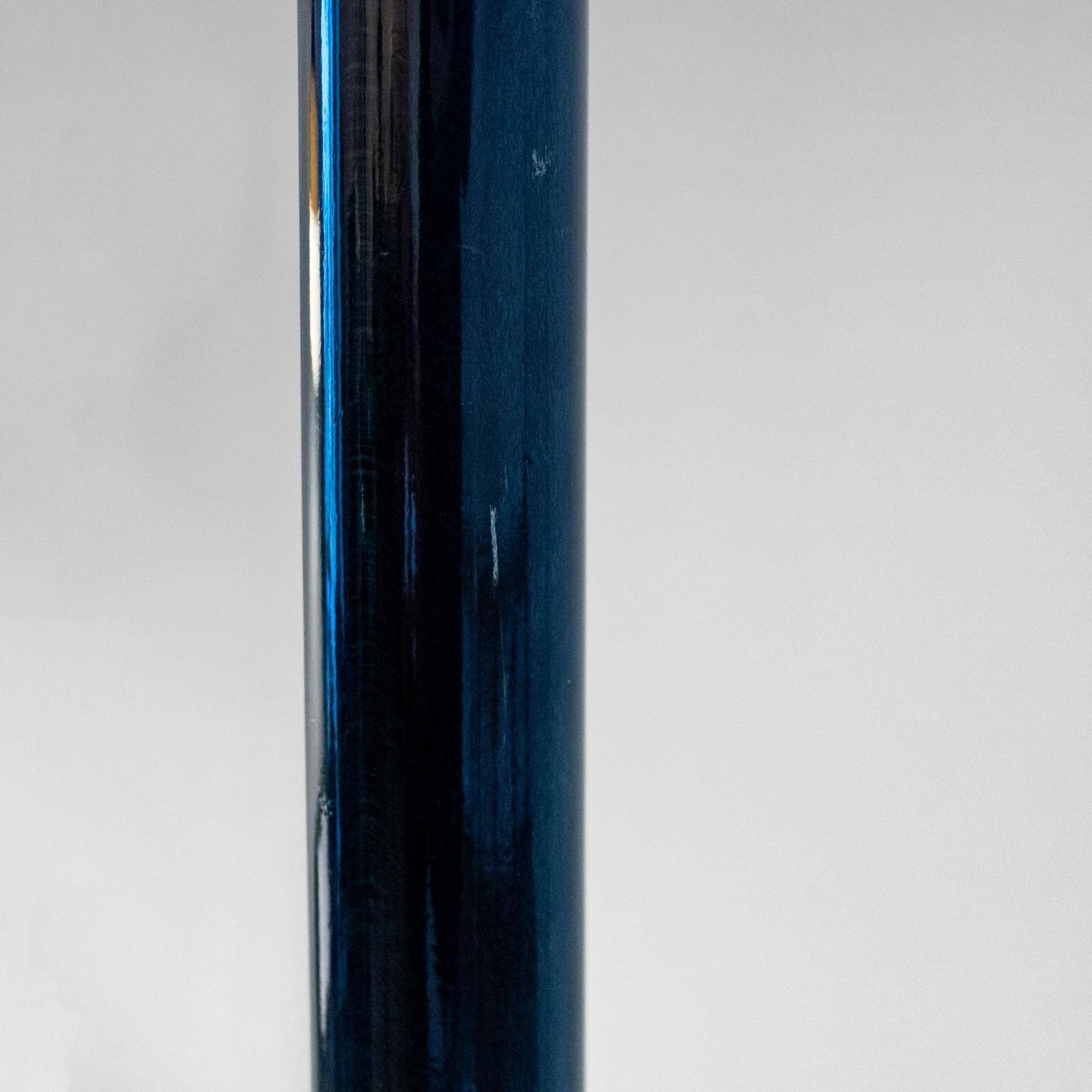 1970s Italian Modern Dark Green Glazed Wood Coat Rack