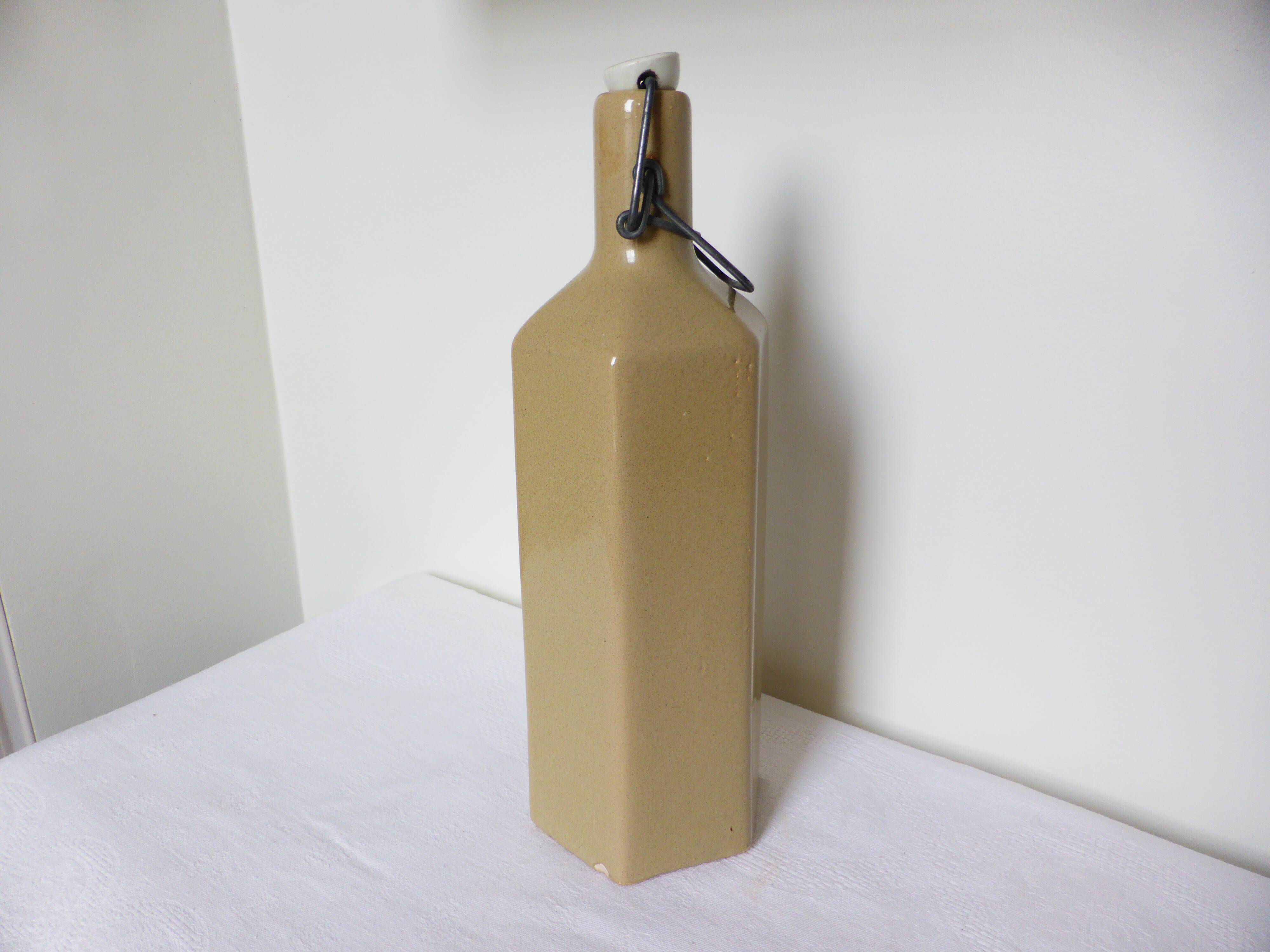 Vintage glazed stoneware bottle