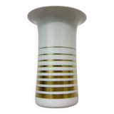 Vintage space age vase Bavaria arzberg Germany golden decor , 1970s