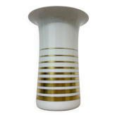 Vase vintage Space Age Bavaria Arzberg Allemagne décor doré, années 1970