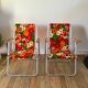 Paire de chaises de camping à fleurs vitaminées 70