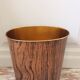 Massilly fake wood lacased paper basket