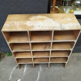 Wood-burning storage unit with an industrial locker