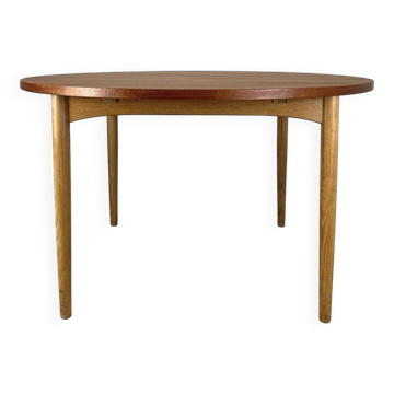 Danish Dining Table Teak & Oak 1960s