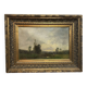 Oil on canvas, landscape by Karl Ben, 19th century.