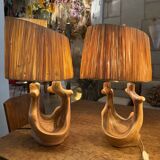 Grandjean jourdan vallauris pair of lamp bases 1960