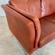Canapé vintage danois rétro Skalma pour 2 personnes en cuir cognac