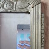 Large Art Deco mirror gilded wood  77x40cm