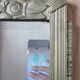 Miroir art déco bois doré 77x40cm