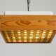 Beautiful 1970s square ceiling lamp made of pine wood by Alda Sweden