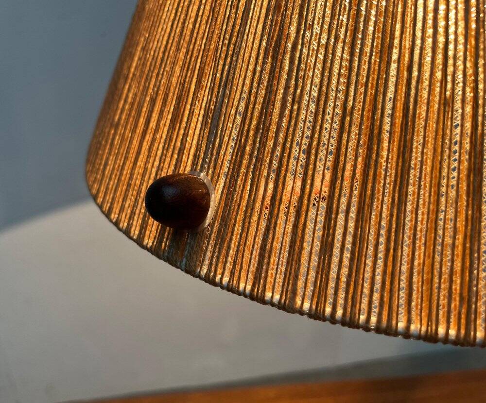 Teak pendant lamp Type 324 from the mid-century by Temde, 1960s.