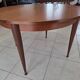 Table ronde en teck design scandinave fin années 60