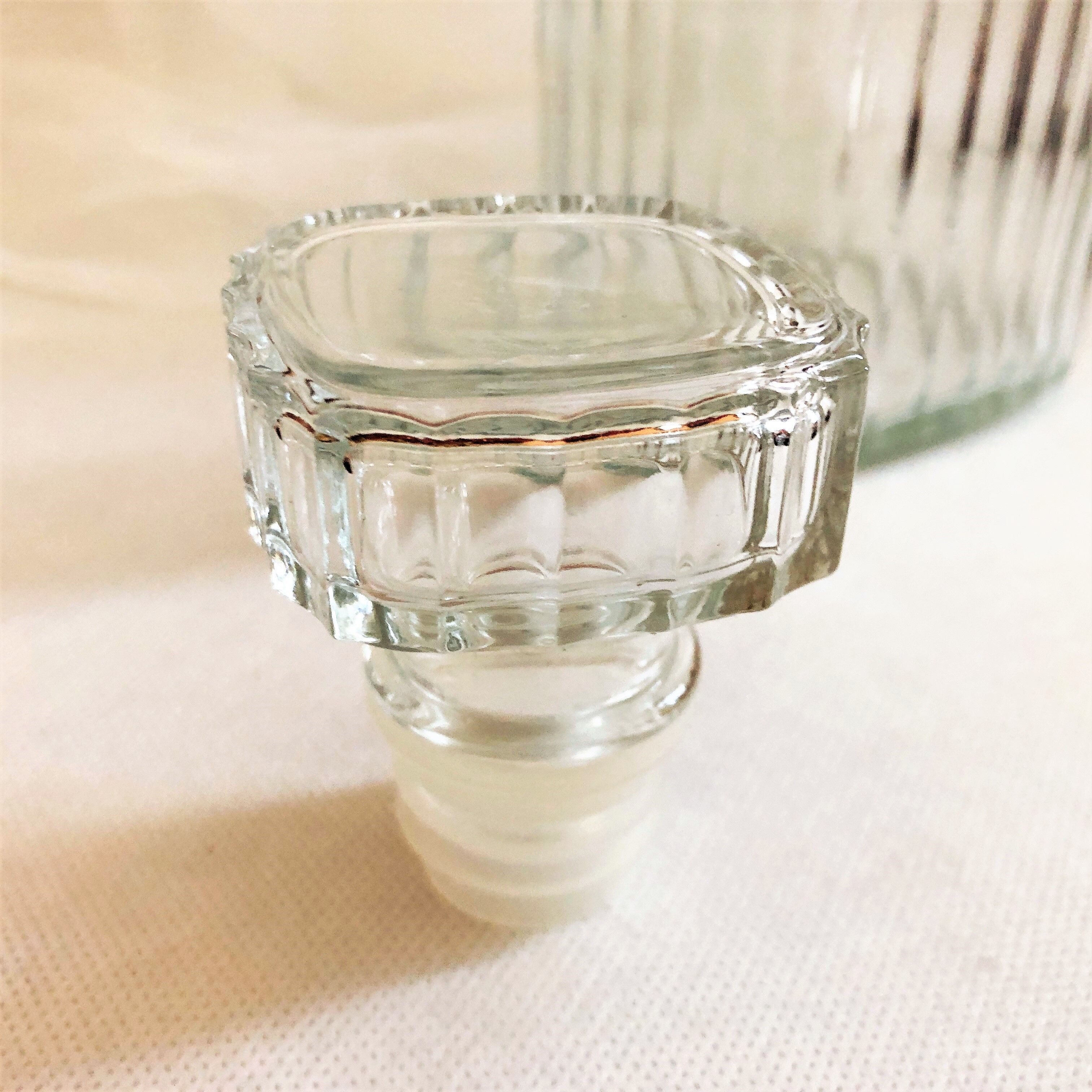 Whisky decanter or glass decanter retro France vintage style