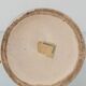 Antique Art Deco Gouda Pottery Table Lamp, c. 1910-35, New Ochre Linen Shade