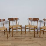 Mid Century Dining Chairs CH23  by Hans J. Wegner for Carl Hansen & Søn, Set of 4