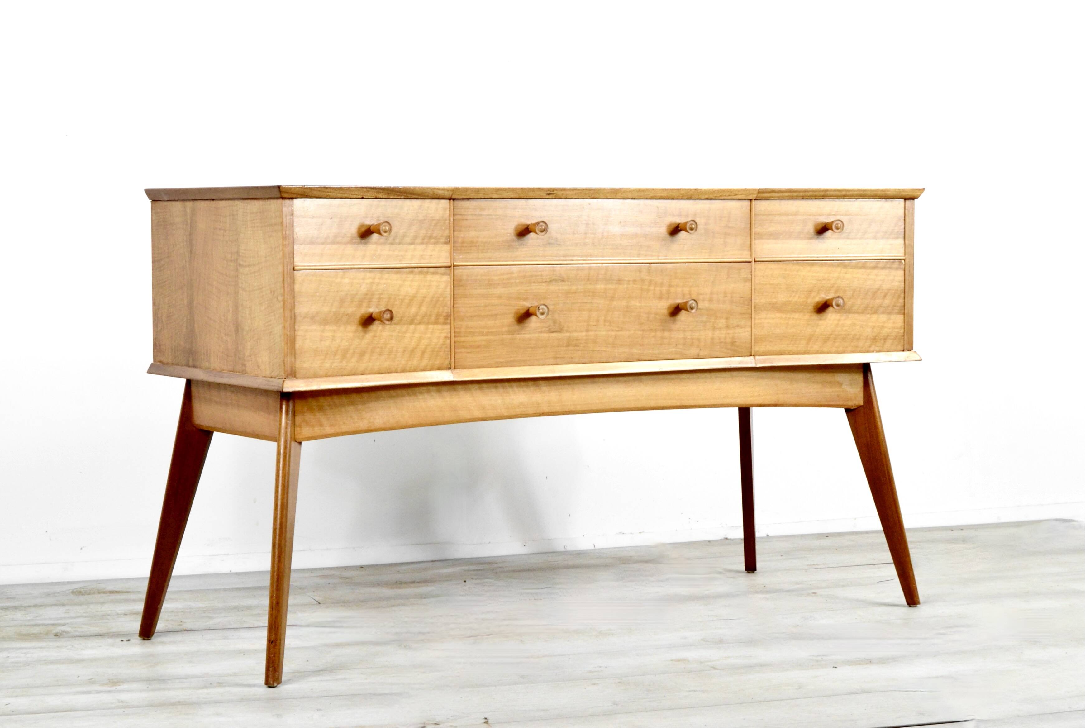 Walnut sideboard by alfred cox of great britain