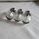 3 Antique Salt Cellars Silver Cork Crab Mark