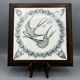 Cast iron trivet – swallow decoration – Longwy pottery