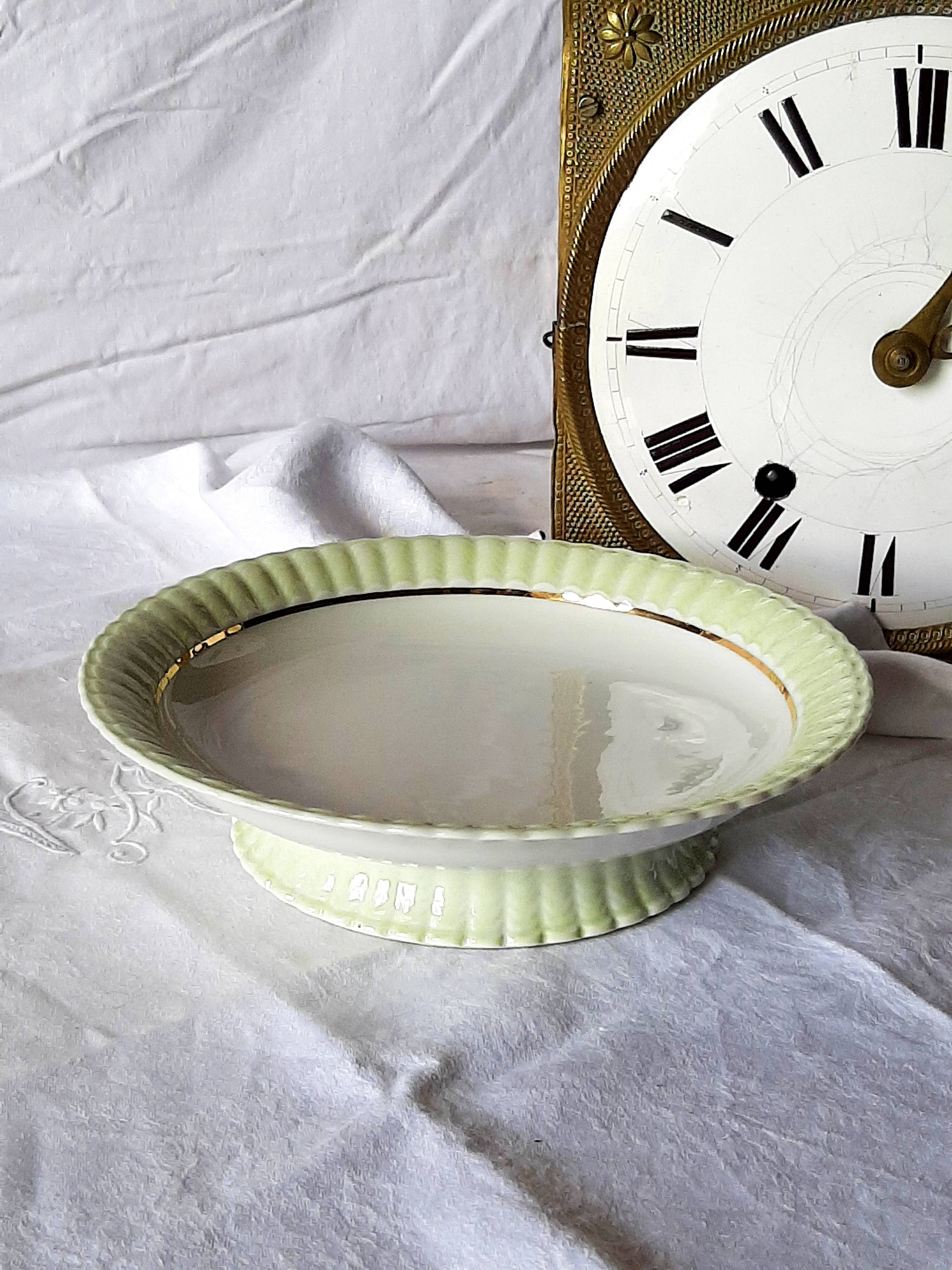 Bernardaud Limoges porcelain cake dish