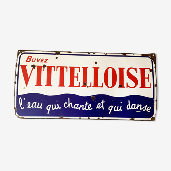 Plaque émaillée "vitelloise"