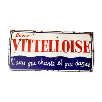 Plaque émaillée "vitelloise"