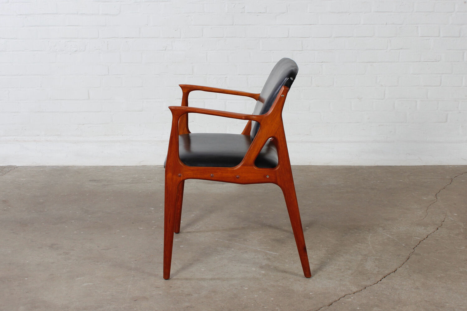 Vintage Teak Stuhl Design Arne Vodder Danish Mid Century