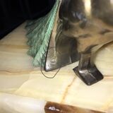 Art Deco Peacock Lamp