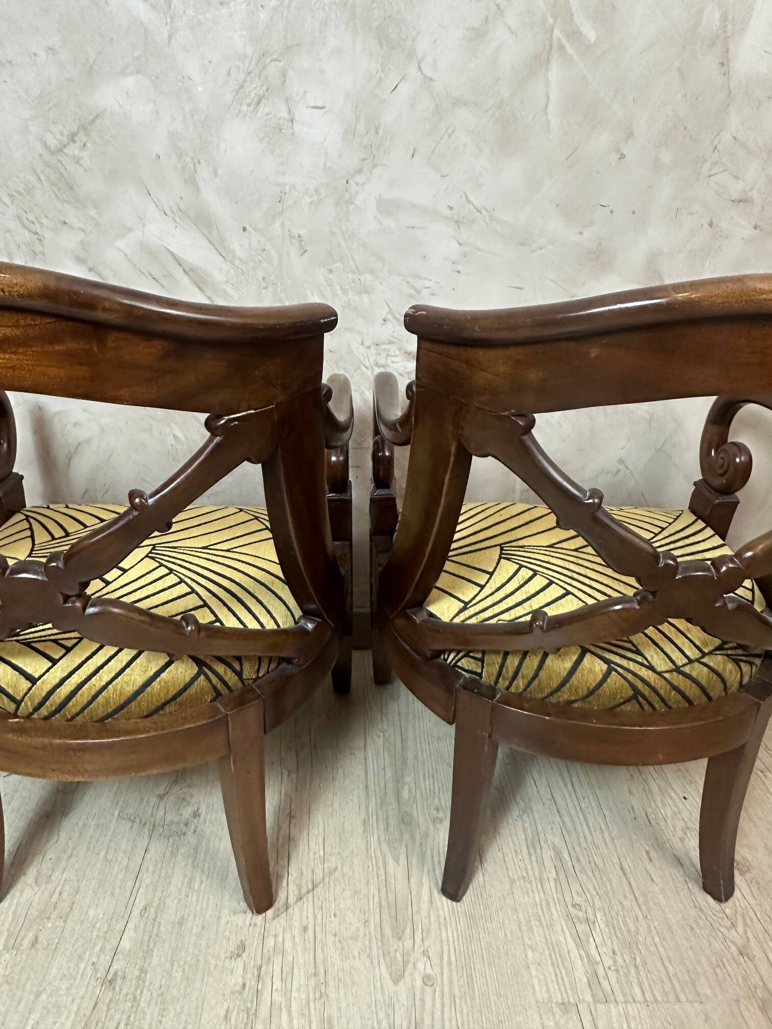 Pair of English armchairs