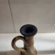 Stoneware candlestick