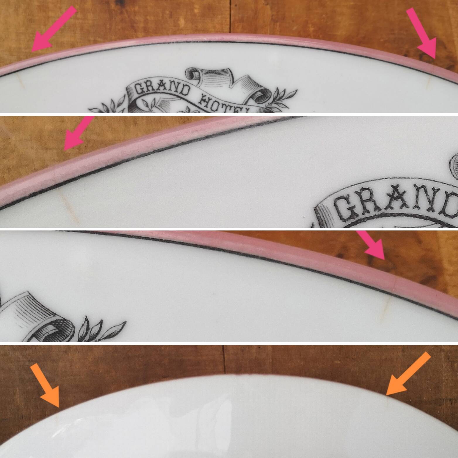 Old serving dish from the Grand Hôtel de Bruxelles