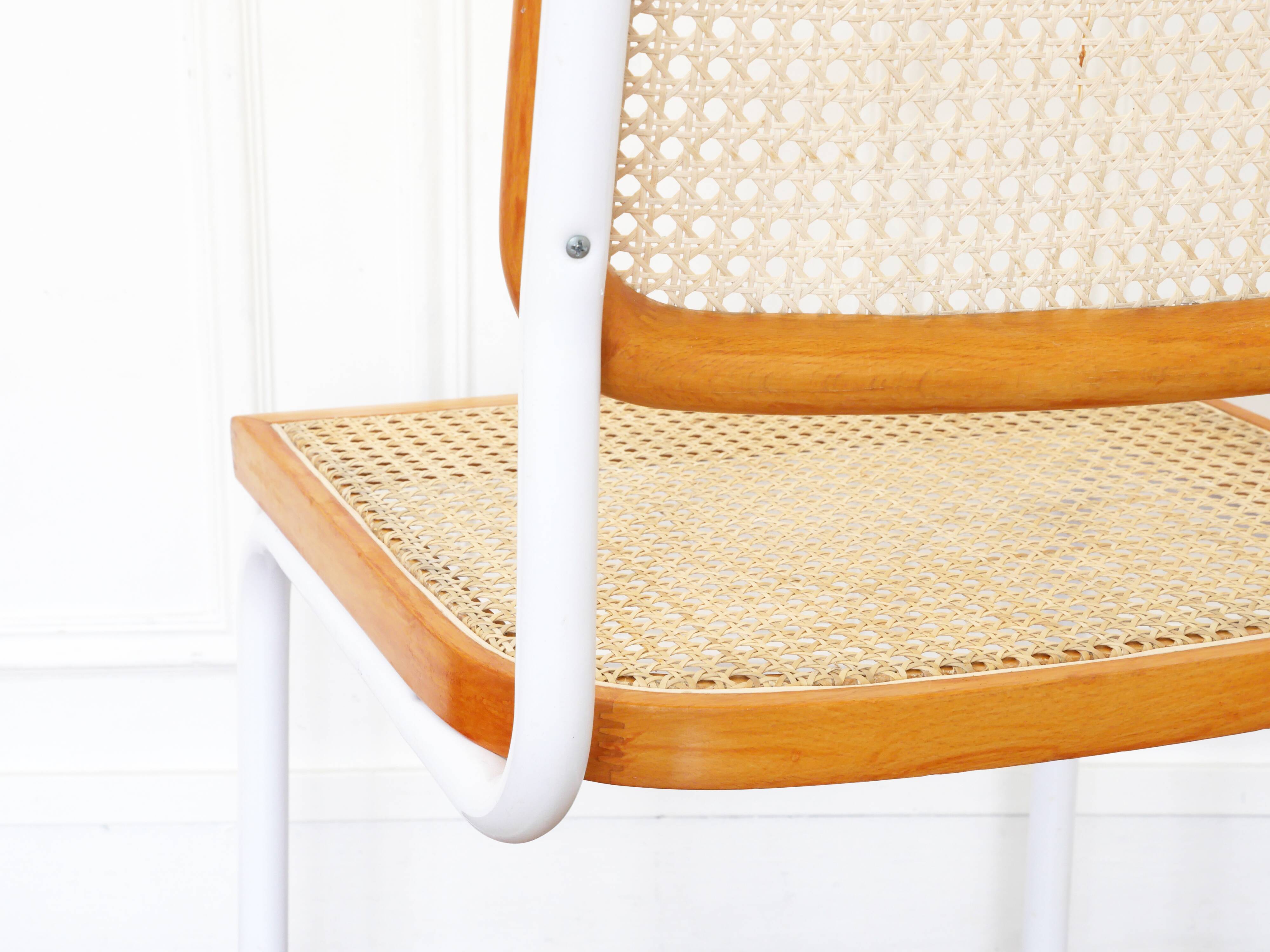 Cesca B32 Breuer Chair Made in Italy - Seat and back cane redone