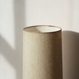 Floor lamp - Ceramic base with large lampshade - 1970s