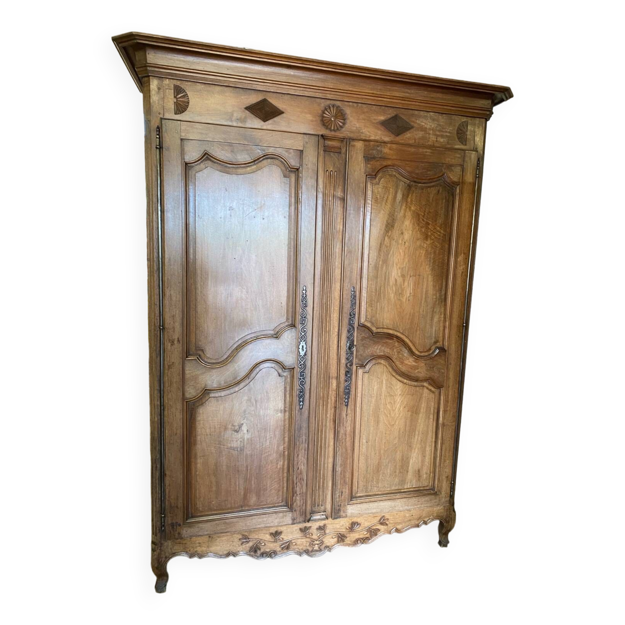 19th walnut wardrobe