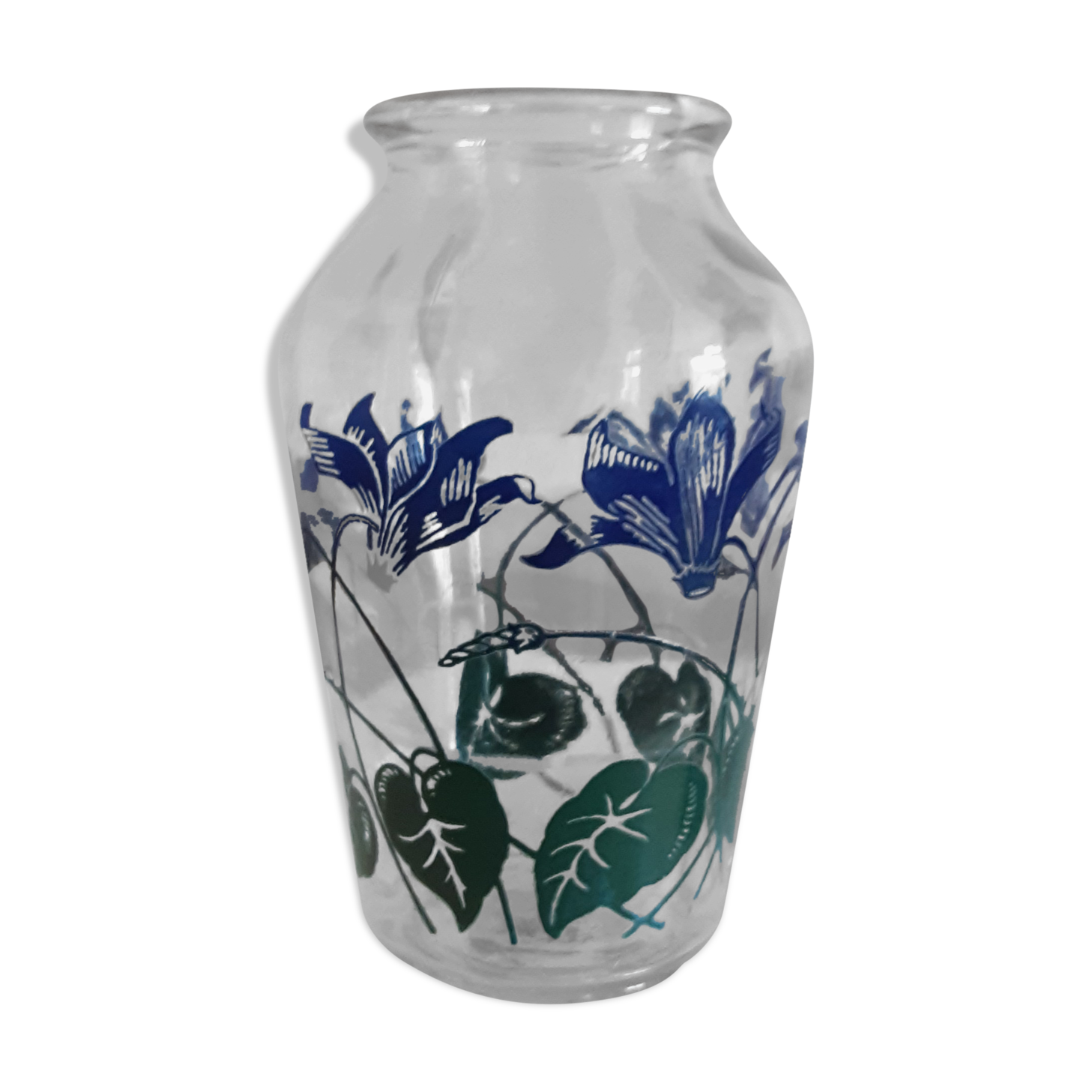 Glass hyacinth vase - vintage