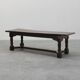 17th-Century Belgian full dark Oak Dining Table