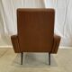 Retro armchair in brown skaï