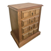 Meuble d'appoint en bois chêne et pin - Époque milieu XXÈME