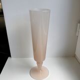 Powder pink opaline vase 60s