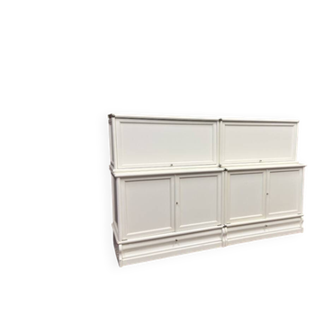 Original Globe Wernicke English Low Bookcase White